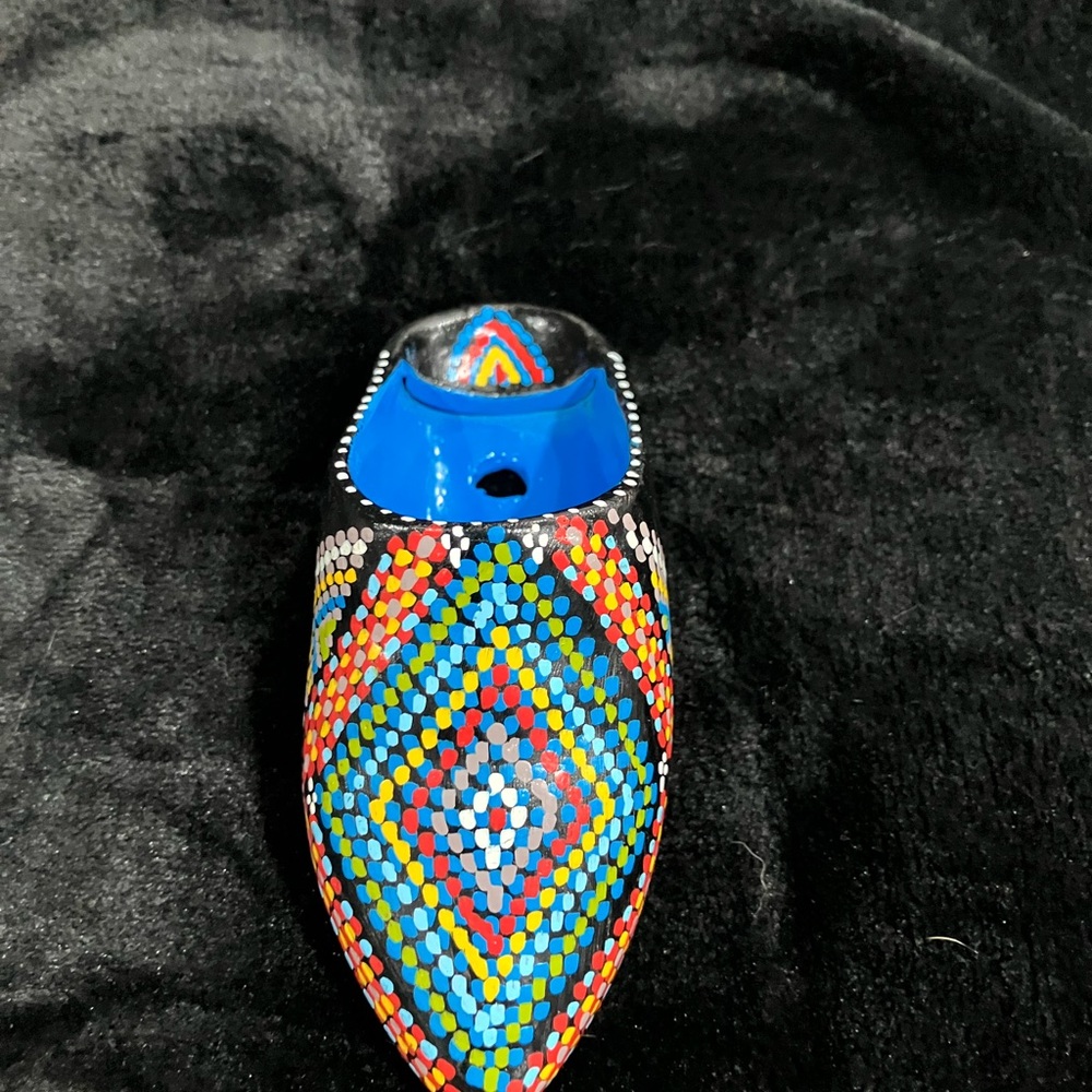 Colorful Hand-Painted Shoe Decor